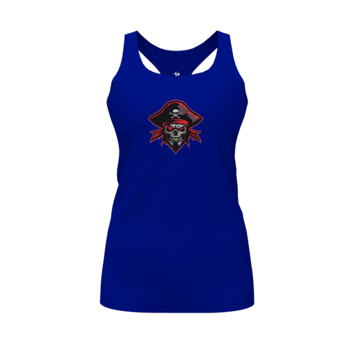 [FT0TRBRY-FYS-LOGO1] Decker Racerback Tank Top (Female Youth S, Royal, Logo 1)