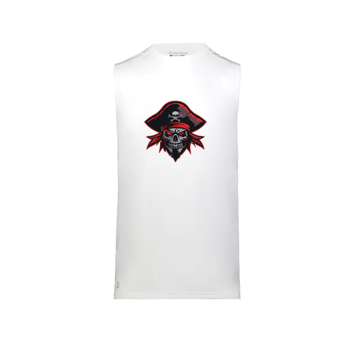 [222593.005.S-LOGO1] Men's CoolDry TankTop (Adult S, White, Logo 1)